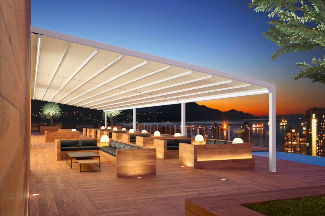 Fúlvia stretched canvas pergola: the latest addition to the BIM collection